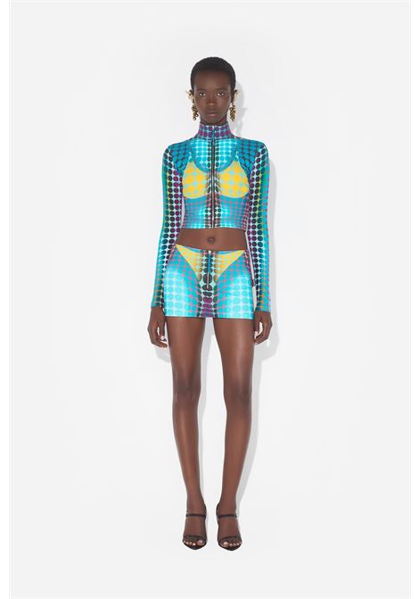 top high neck ls donna multicolor JEAN PAUL GAULTIER | 26/01-W-TO443-J042P502710